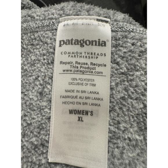 Patagonia Women's Better Sweater Full Zip Fleece Vest XL Gray - Picture 7 of 8